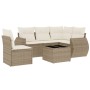 Juego de sofás jardín con cojines 6 pzas ratán sintético beige de , Conjuntos de jardín - Ref: Foro24-3221377, Precio: 434,79...