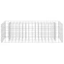 Arriate de gaviones de acero galvanizado 90x30x30 cm de vidaXL, Maceteros y jardineras - Ref: Foro24-145629, Precio: 27,76 €,...