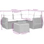 Juego de sofás jardín con cojines 5 pzas ratán sintético gris de , Conjuntos de jardín - Ref: Foro24-3224989, Precio: 327,20 ...