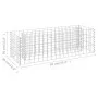 Arriate de gaviones de acero galvanizado 90x30x30 cm de vidaXL, Maceteros y jardineras - Ref: Foro24-145629, Precio: 27,76 €,...