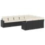 Set de sofás de jardín 10 pzas cojines ratán sintético negro de , Conjuntos de jardín - Ref: Foro24-3219476, Precio: 557,62 €...