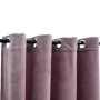 Cortinas opacas anillas 2 uds terciopelo rosa viejo 140x225 cm de vidaXL, Cortinas y visillos - Ref: Foro24-134521, Precio: 4...