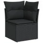 Garden sofa set 10 pieces with black synthetic rattan cushions by , Modular outdoor sofas - Ref: Foro24-3221884, Price: 690,8...