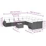 11-piece garden sofa set and black synthetic rattan cushions by , Modular outdoor sofas - Ref: Foro24-3221915, Price: 678,42 ...