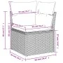 11-piece garden sofa set and black synthetic rattan cushions by , Modular outdoor sofas - Ref: Foro24-3221915, Price: 678,42 ...