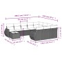 Set de sofás de jardín 11 pzas y cojines ratán sintético gris de , Sofás modulares de exterior - Ref: Foro24-3221929, Precio:...