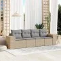 Juego de sofás jardín con cojines 4 pzas ratán sintético beige de , Sofás modulares de exterior - Ref: Foro24-3222278, Precio...