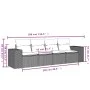 Garden sofa set with cushions 4 pieces beige synthetic rattan by , Modular outdoor sofas - Ref: Foro24-3222278, Price: 275,58...