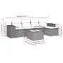 Garden sofa set with cushions 6 pieces beige synthetic rattan by , Modular outdoor sofas - Ref: Foro24-3222498, Price: 366,92...