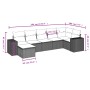 Set de sofás de jardín 7 piezas con cojines ratán PE gris de , Conjuntos de jardín - Ref: Foro24-3222879, Precio: 430,87 €, D...