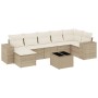 Juego de sofás de jardín con cojines beige 8 pzas ratán PE de , Conjuntos de jardín - Ref: Foro24-3222887, Precio: 513,20 €, ...