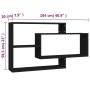 Estantes de pared de madera contrachapada negro 104x20x58,5 cm de vidaXL, Estantes y estanterías - Ref: Foro24-800325, Precio...