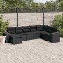 Set de sofás de jardín 8 piezas y cojines ratán sintético negro de , Conjuntos de jardín - Ref: Foro24-3222954, Precio: 533,8...