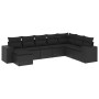 Set de sofás de jardín 8 piezas y cojines ratán sintético negro de , Conjuntos de jardín - Ref: Foro24-3222954, Precio: 533,8...