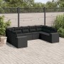 Set de sofás de jardín 8 piezas y cojines ratán sintético negro de , Conjuntos de jardín - Ref: Foro24-3222994, Precio: 604,8...
