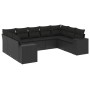 Set de sofás de jardín 8 piezas y cojines ratán sintético negro de , Conjuntos de jardín - Ref: Foro24-3222994, Precio: 604,8...