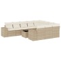Set de sofás de jardín 11pzas con cojines ratán sintético beige de , Conjuntos de jardín - Ref: Foro24-3223097, Precio: 715,8...