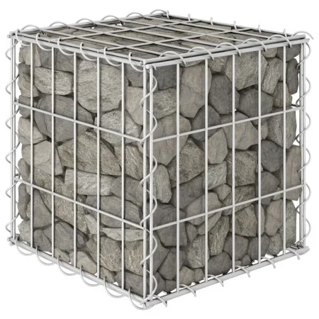 Arriate de gaviones cúbico alambre de acero 30x30x30 cm de vidaXL, Maceteros y jardineras - Ref: Foro24-145648, Precio: 20,03...