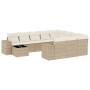 Set de sofás de jardín 11pzas con cojines ratán sintético beige de , Conjuntos de jardín - Ref: Foro24-3223127, Precio: 715,8...