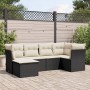 Set de sofás de jardín 6 piezas y cojines ratán sintético negro de , Conjuntos de jardín - Ref: Foro24-3249785, Precio: 372,1...