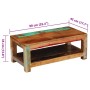 Mesa de centro madera maciza reciclada 90x45x35 cm en Mesas de centro | Comprar online en Foru.es