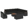 Set sofás de jardín 14 pzas con cojines ratán sintético negro de , Conjuntos de jardín - Ref: Foro24-3258891, Precio: 859,32 ...
