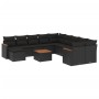 Set de sofás de jardín 12 piezas cojines ratán sintético negro de , Conjuntos de jardín - Ref: Foro24-3258975, Precio: 787,19...