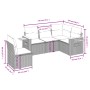 Set de muebles de jardín 5 pzas y cojines ratán sintético negro de , Conjuntos de jardín - Ref: Foro24-3259214, Precio: 340,7...