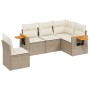 Juego de sofás jardín con cojines 5 pzas ratán sintético beige de , Conjuntos de jardín - Ref: Foro24-3259216, Precio: 400,16...