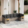 Set de sofás de jardín 7 piezas con cojines ratán PE gris de , Conjuntos de jardín - Ref: Foro24-3259512, Precio: 454,13 €, D...