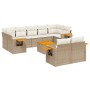 Juego de sofás jardín con cojines beige 10 pzas ratán sintético de , Conjuntos de jardín - Ref: Foro24-3259538, Precio: 728,7...
