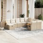 Juego de sofás jardín con cojines beige 10 pzas ratán sintético de , Conjuntos de jardín - Ref: Foro24-3259559, Precio: 728,7...