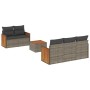 Set de muebles de jardín 6 pzas y cojines ratán sintético gris de , Conjuntos de jardín - Ref: Foro24-3259869, Precio: 402,94...