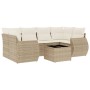 Set sofás de jardín 7 piezas y cojines ratán sintético beige de , Conjuntos de jardín - Ref: Foro24-3253455, Precio: 541,89 €...