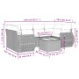 Set de sofás de jardín 7 piezas con cojines ratán PE gris de , Conjuntos de jardín - Ref: Foro24-3253457, Precio: 469,84 €, D...
