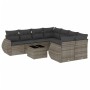 Set de muebles de jardín 9 pzas y cojines ratán sintético gris de , Conjuntos de jardín - Ref: Foro24-3253497, Precio: 578,50...