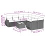 Set de muebles de jardín 9 pzas y cojines ratán sintético gris de , Conjuntos de jardín - Ref: Foro24-3253497, Precio: 578,50...