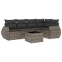 Set de muebles de jardín 6 pzas y cojines ratán sintético gris de , Conjuntos de jardín - Ref: Foro24-3253677, Precio: 393,72...