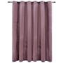 Cortina opaca y anillas metal terciopelo rosa viejo 290x245cm de vidaXL, Cortinas y visillos - Ref: Foro24-134523, Precio: 43...