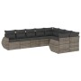 Set de muebles de jardín 9 pzas y cojines ratán sintético gris de , Conjuntos de jardín - Ref: Foro24-3254177, Precio: 585,13...