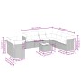 Set de sofás de jardín 10 pzas cojines ratán sintético negro de , Conjuntos de jardín - Ref: Foro24-3217846, Precio: 560,97 €...