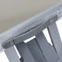 Mesa de camping plegable con 4 asientos acero aluminio de vidaXL, Mobiliario de camping - Ref: Foro24-47686, Precio: 104,97 €...
