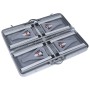 Mesa de camping plegable con 4 asientos acero aluminio de vidaXL, Mobiliario de camping - Ref: Foro24-47686, Precio: 113,66 €...