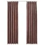 Cortinas opacas ganchos 2 pzas terciopelo rosa viejo 140x225 cm de vidaXL, Cortinas y visillos - Ref: Foro24-134525, Precio: ...