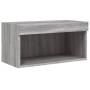 Muebles TV pared con LED 8 pzas madera ingeniería gris Sonoma en Muebles TV | Comprar online en Foru.es