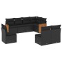 Set de sofás de jardín 8 piezas y cojines ratán sintético negro de , Conjuntos de jardín - Ref: Foro24-3227721, Precio: 493,1...