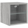 Muebles TV pared con LED 8 pzas madera ingeniería gris Sonoma en Muebles TV | Comprar online en Foru.es