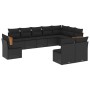 Set de sofás de jardín 10 pzas cojines ratán sintético negro de , Conjuntos de jardín - Ref: Foro24-3227749, Precio: 613,95 €...