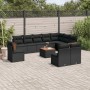Set de sofás de jardín 11 pzas y cojines ratán sintético negro de , Conjuntos de jardín - Ref: Foro24-3227756, Precio: 656,27...