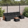 Set de sofás de jardín 8 piezas y cojines ratán sintético negro de , Conjuntos de jardín - Ref: Foro24-3227917, Precio: 427,5...